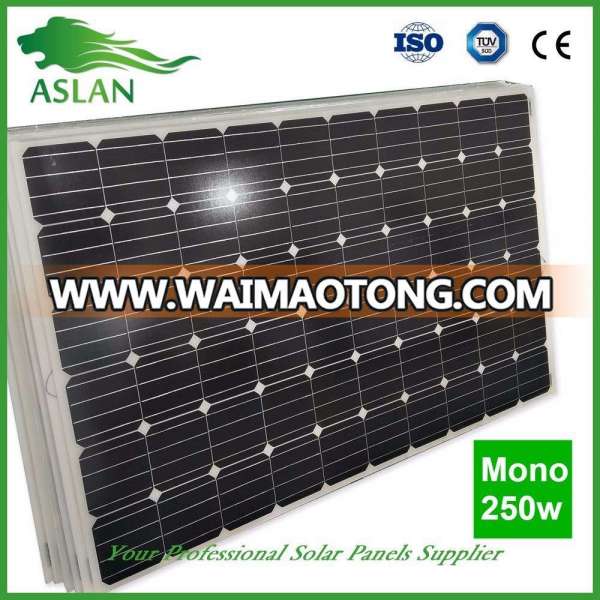 Factory Price Monocrystalline 250W Solar Panel with Solar Cells